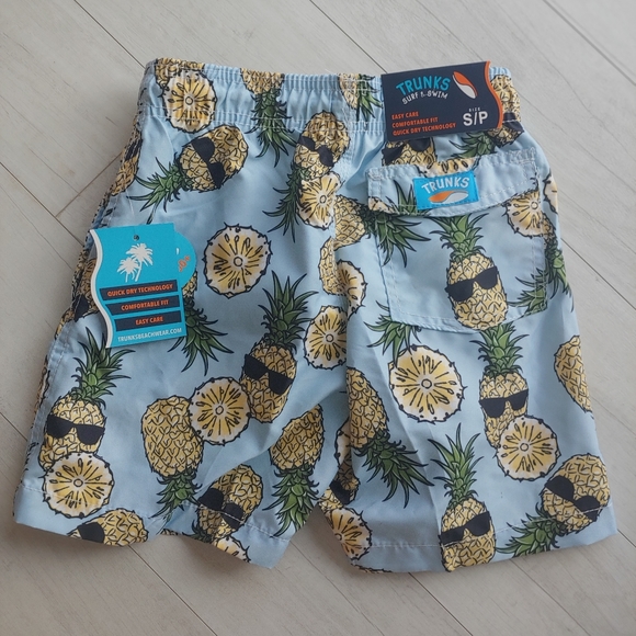 TRUNKS Surf and Swim Co. Pineapple Print Swim Shorts - Picture 7 of 13